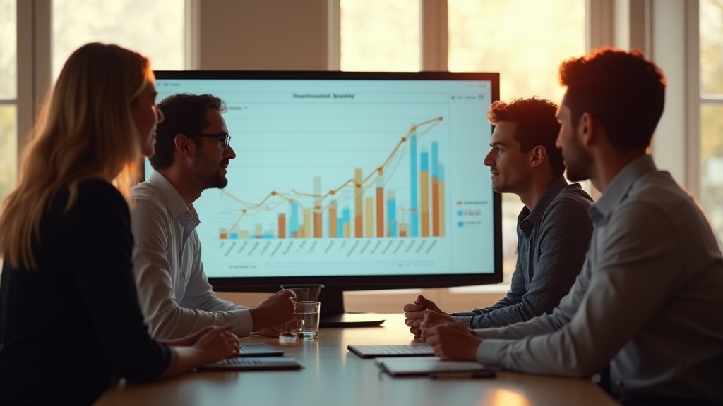 A team discussing the revenue potential in cold leads