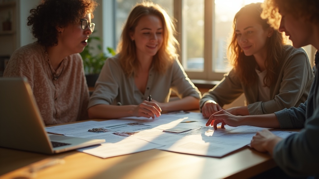 A team planning a simple newsletter to engage leads
